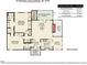A detailed floor plan of the property, showcasing the layout of rooms and total living area at 42 Melstone Turn, Durham, NC 27707