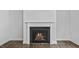 Inviting gas fireplace in the living room at 7537 Percussion Dr, Apex, NC 27539