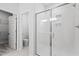 Bathroom features a walk-in shower and toilet at 1040 Westerland Way # 212, Durham, NC 27703