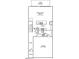 Two-story home floor plan, featuring main bedroom, 2 other bedrooms, kitchen, garage and more at 1040 Westerland Way # 212, Durham, NC 27703