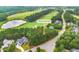 Buildable lot in golf course community with wooded area and views of homes at 1245 Golfers Vw, Pittsboro, NC 27312