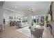 Open concept living space with kitchen and hardwood floors at 1245 Golfers Vw, Pittsboro, NC 27312