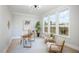 Spacious office featuring large windows and modern decor at 1245 Golfers Vw, Pittsboro, NC 27312