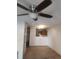 Living room with ceiling fan and carpeting at 1714 Fox Hollow Dr, Raleigh, NC 27610