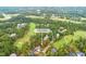 Aerial view of a home lot in a golf course community at 45 Quail Pt, Pittsboro, NC 27312