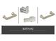 Bathroom #2 features modern, sleek, brushed nickel fixtures at 4804 Jefferson Ln, Raleigh, NC 27616