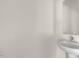 Modern bathroom sink with a pedestal sink at 531 Old Battle Bridge Rd, Wendell, NC 27591