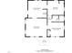Detailed floor plan showcasing the layout with eat-in kitchen and primary bedroom at 826 Carter Ave, Durham, NC 27703
