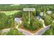 Aerial view of a vacant lot in a residential neighborhood at 9 High Ridge Ln, Pittsboro, NC 27312
