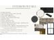 Material selections for the home's exterior include Moire Black shingles, Greek Villa siding, and Osage Ledge stone at 12 Cabin Crk, Pittsboro, NC 27312