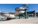 A thrilling waterslide next to the community pool, offering endless fun for residents of all ages at 12 Cabin Crk, Pittsboro, NC 27312