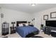 Cozy bedroom featuring a comfortable queen-size bed and modern furnishings at 236 George Pine Way, Knightdale, NC 27545