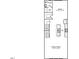 Second floor plan featuring a Gathering room, kitchen, powder room, stairs and pantry for optimal living at 308 Chesapeak Commons St # 145, Garner, NC 27529