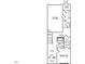Detailed floor plan showcasing the first floor layout with a garage, bedroom, stairs, and entry at 308 Chesapeak Commons St # 145, Garner, NC 27529