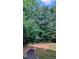 Spacious backyard with mature trees, lush greenery, and a well-maintained lawn, perfect for outdoor activities at 101 Clardona Way, Holly Springs, NC 27540