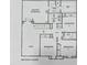 Second floor plan showcasing bedroom and bathroom layouts, with a Primary suite, laundry room, and hall closet at 101 Clardona Way, Holly Springs, NC 27540