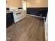 Updated kitchen with new floors and eat-in dining at 1118 Jackson St, Burlington, NC 27217