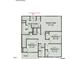 Second-floor floor plan featuring an owner's suite, bedrooms, and bathrooms at 120 Vili Dr, Broadway, NC 27505