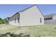 The backyard features vinyl siding at 1732 Great Bend Dr, Durham, NC 27704
