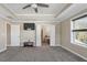 The main bedroom features neutral walls, carpet, and a tray ceiling at 2526 Snowdrop Ct, Apex, NC 27502