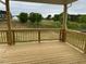 Features a wooden deck overlooking trees and a landscape at 261 Kissington Way, Benson, NC 27504