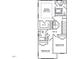 Upstairs floor plan featuring a primary bedroom, two more bedrooms and two bathrooms at 303 Chesapeake Cmns St # 99, Garner, NC 27529