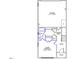 Detailed floor plan featuring a guest bedroom, garage, and entry with porch at 303 Chesapeake Cmns St # 99, Garner, NC 27529