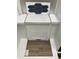 Display of kitchen design elements with floor, cabinet, counter and backsplash samples in white and blue tones at 303 Chesapeake Cmns St # 99, Garner, NC 27529