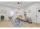 Light and airy living room featuring hardwood floors and stylish decor at 308 Cherry Grove St, Durham, NC 27703