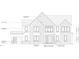 Two-story house front elevation plan, showing a mix of brick and siding at 3705 Joyful Creek Trl, Zebulon, NC 27597