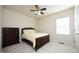 Bedroom with a double bed and dark brown dresser at 5514 Jessip St, Morrisville, NC 27560