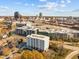 Attractive aerial shot with a combination of sleek apartments and a vibrant city skyline at 600 S Duke St # 26, Durham, NC 27701