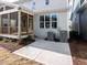 This home features a lovely screened-in porch and a concrete patio to enjoy the outdoors at 1804 Bright Lantern Way, Wendell, NC 27591
