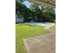 Enjoy this backyard in-ground pool surrounded by a well-maintained lawn and mature trees at 209 N Watauga Ave, Dunn, NC 28334