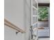 Contemporary entrance with a glass paneled front door and natural light at 1105 Glascock St # 102, Raleigh, NC 27610