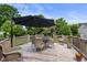 Outdoor patio with seating for six, perfect for entertaining at 127 Fairfield Cir, Dunn, NC 28334