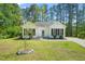 Charming single story home with black shutters and well-maintained front lawn and circular driveway at 1408 Ferrell Ct, Creedmoor, NC 27522