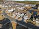 Aerial view of community showcasing homes and landscape at 458 Shale Creek Dr, Durham, NC 27703