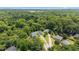 Scenic aerial view of a lush, green neighborhood featuring well-maintained homes surrounded by beautiful trees at 4708 River Boat Landing Ct, Raleigh, NC 27604
