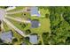 Aerial view of houses with lush greenery, showcasing the neighborhood's serene and inviting environment at 4708 River Boat Landing Ct, Raleigh, NC 27604