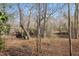 Backyard scenery featuring a tent and seating with water and trees at 4708 River Boat Landing Ct, Raleigh, NC 27604
