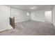 Versatile bonus room with carpet flooring and multiple access points at 518 Donnegal Farm Dr, Fuquay Varina, NC 27526