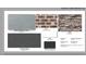 Exterior color scheme featuring light mist board and batten shake, northampton brick, and brown stone at 630 Contento Ct, Sanford, NC 27330