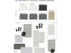 A vibrant color palette showcases SW Greek Villa, Pure White, Greenblack, and Hamburg Gray for a modern home aesthetic at 135 Cherry Bark Dr, Youngsville, NC 27596