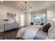 Main bedroom with sitting area and garden views at 1307 Mayfair Rd, Raleigh, NC 27608