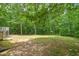 Large backyard with lush green grass and trees at 1554 Middle Ridge Dr, Willow Springs, NC 27592