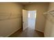 Walk-in closet space with wire shelving, offering ample storage solutions at 17 E Victory View Ter, Smithfield, NC 27577