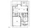 Layout for first floor featuring kitchen, dining room, Gathering room, study, half bath, pantry, and garage at 2006 Anna Lilley Dr # 72, Fuquay Varina, NC 27526