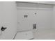White laundry room with washer hookups and an inset drain at 2006 Anna Lilley Dr # 72, Fuquay Varina, NC 27526