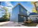 Modern home with blue siding and a deck at 2407 Hart St # A, Durham, NC 27703